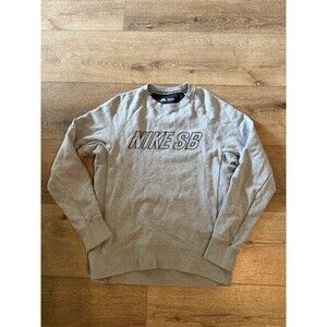 Nike SB Sweater Mens Medium Sb Everett Reveal Crewneck Pullover Sweatshirt Gray
